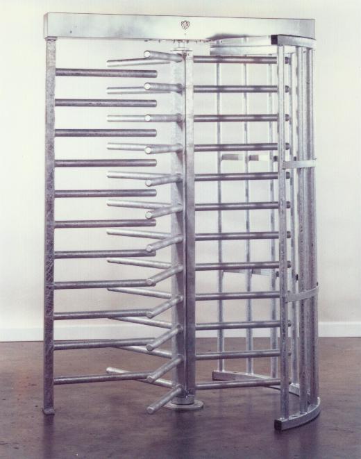 Full Height Security Turnstiles with Card Access