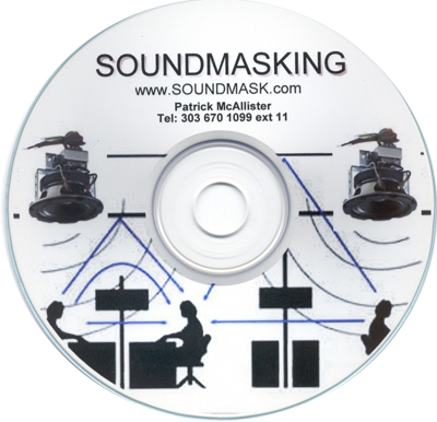 Play AVLELEC's Sound Masking CD through your computer for conversation privacy
