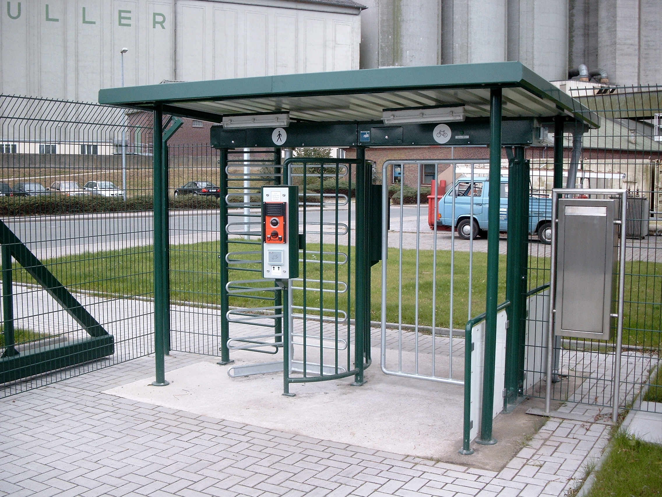 Turnstile with Custom Gate and Enclosure