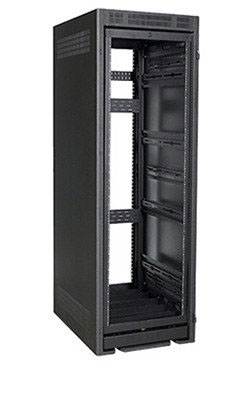 The LHR host rack is engineered for applications where quick access to equipment connections and wiring is necessary even when racks are set aga