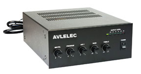Sound MaskingMixer and Amplifiers 30W mixer amplifier with 4 ohms, 8 ohms, 25V and 70V speaker outputs at screw terminals