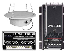 Soundmasking Kit with Random Noise Soundmasking Generator,  Soundmasking Speakers with Mounting Hardware